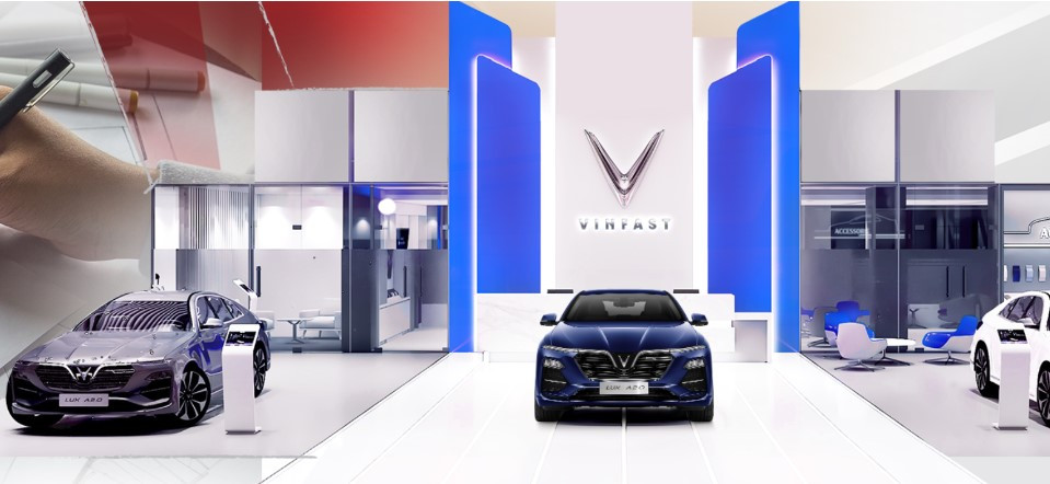 Hệ thống showroom được VinFast đầu tư và mở rộng